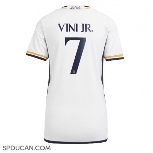 Zenski Nogometni Dres Real Madrid Vinicius Junior #7 Domaci 2023-24 Kratak Rukav
